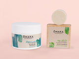 OMAKA Pflege-Set festes Shampoo und Conditioner für Locken und Afrohaare